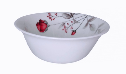 [RA203-50] 5" Opal Glass Rose Flower Shallow Bowl (36 pcs/ctn)