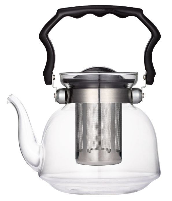 2200ml Glass Kettle with Stainless Steel Filter (12 pcs/ctn)