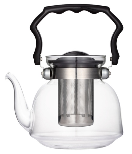 [A10046] 2200ml Glass Kettle with Stainless Steel Filter (12 pcs/ctn)