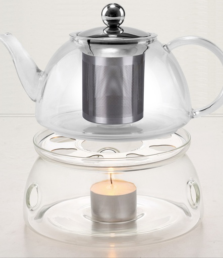 [A10052] 6" Glass Warmer for Teapots (24 pcs/ctn)
