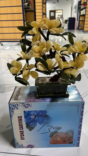 [CLOSEOUT139] Jade Stone Flower (6pc/ctn)