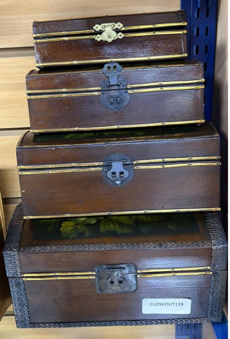 4 pc Wood Cabinet set (6 set/ctn)