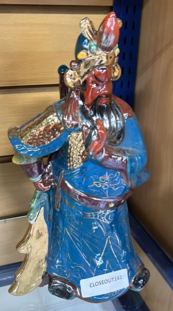 Ceramic Red Face Guangong (6 pc/ctn)