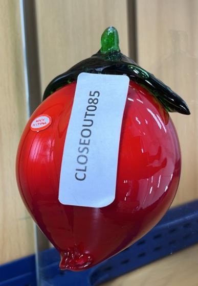 Glass Red Peach (6 pc/ctn)