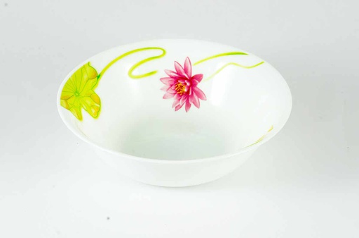 [A203-75C] 7.5&quot; Opal Glass Lotus Flower Deep Bowl (24 pcs/ctn)