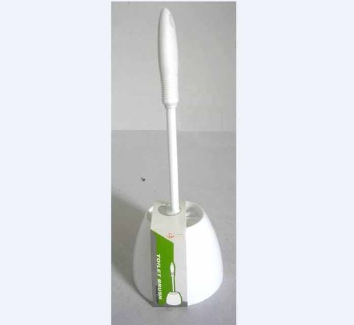 [16722] 16" White Toilet Brush with Base (12 pcs/ctn)