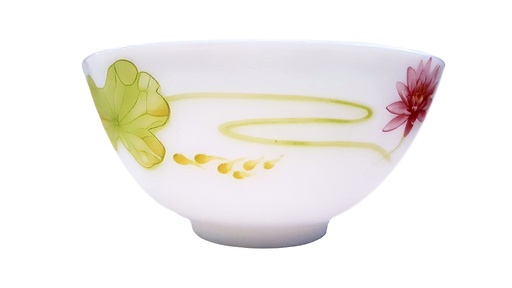 [A213-40C] 4" Opal Glass Lotus Flower All Purpose Bowl (72 pcs/ctn)
