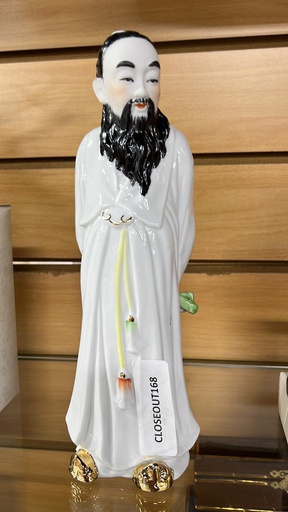 [CLOSEOUT168] Ceramic Statue of Man with Beard (20 pcs/ctn)