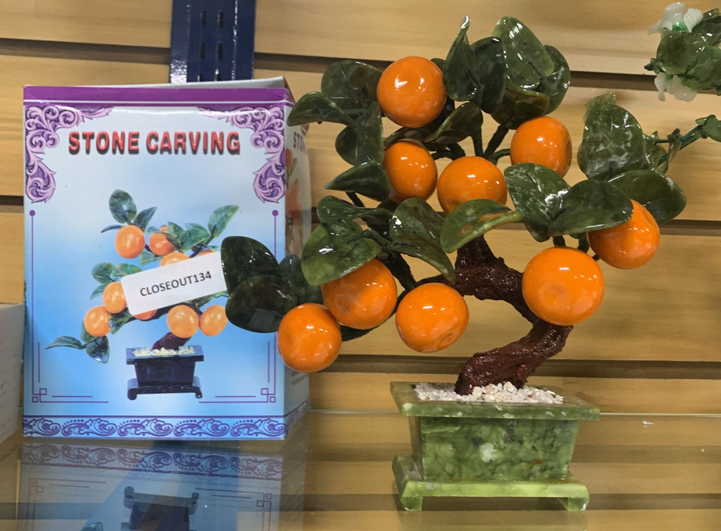 Stone Orange Tree Carving (6 pc/ctn)