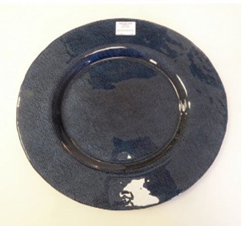 [A504-130BL] 13" Ocean Blue Dinner Plate (12 pcs/ctn)