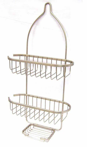 [17008] Heavy Duty Satin Nickel Shower Caddy (8 pcs/ctn)