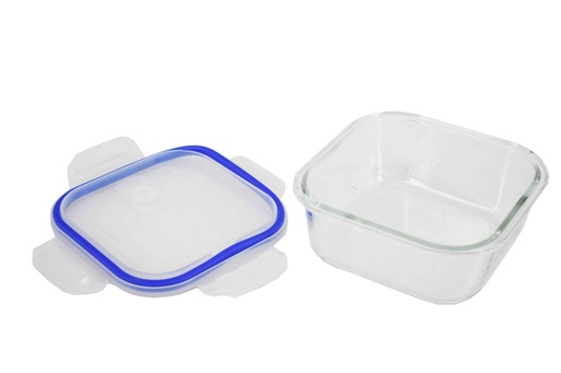 [B4000-1] 530ml Tempered Glass Square Food Container (12 pcs/ctn)