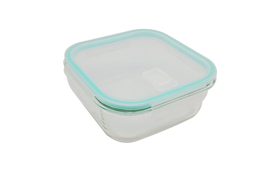 [B4000-3] 1100ml Tempered Glass Square Food Container (12 pcs/ctn)