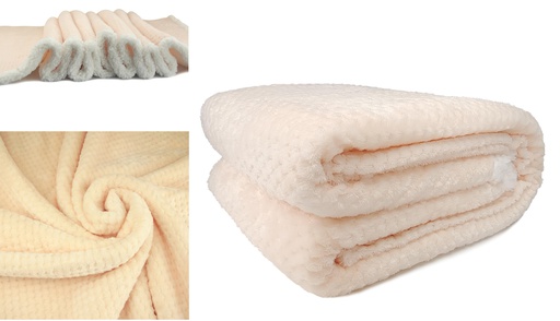 [BL6080BG] 60"x80" Gray Boxed Flannel Blanket (6 pcs/ctn)