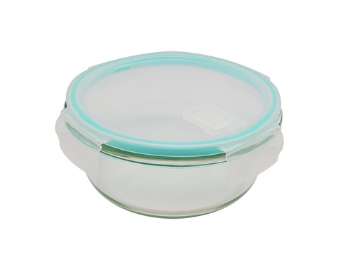 [B4002-2] 970ml Tempered Glass Round Food Container (12 pcs/ctn)