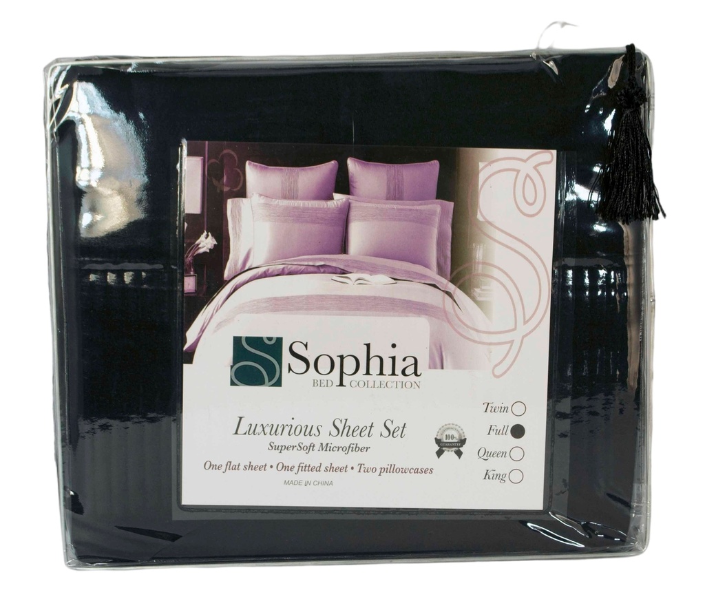 4 pc Sheet Set 100% Cotton Microfiber (12 pcs/ctn)