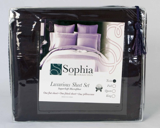 [BL002-T] 3 pc Sheet Set with 100% Cotton Touch Microfiber (12 pcs/ctn