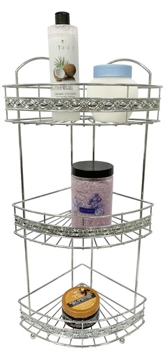 [17202] 3 Layer Chrome Plated Corner Storage Rack (6 pcs/ctn)