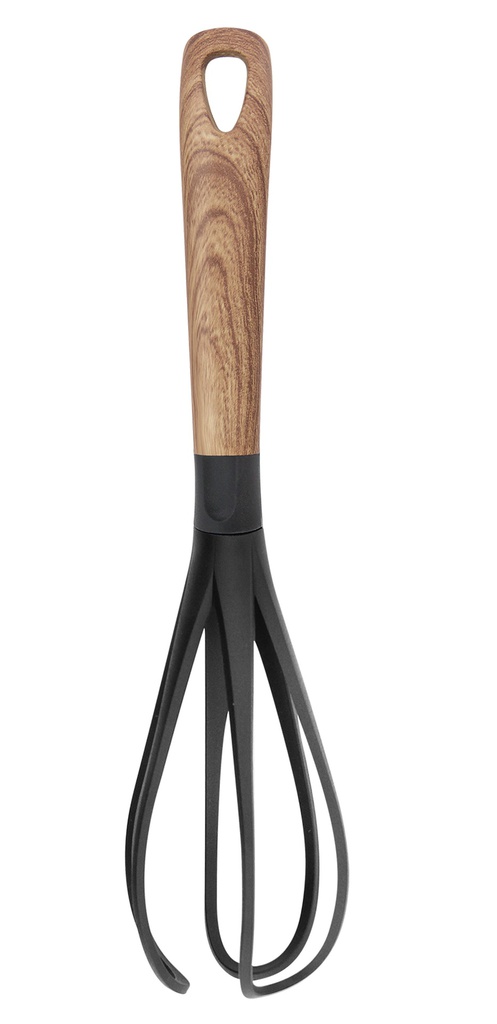 13" Non-Stick Whisk w. Wood Pattern Handle (144 pc/ctn)