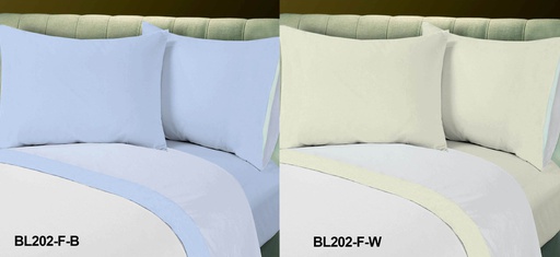 [BL202-F] 4 pc Full Size Solid Microfiber Sheet Set (12 sets/ctn)