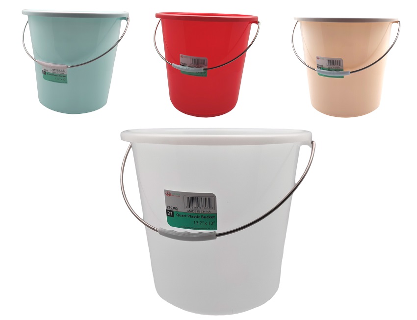 P70303 20 Liter(14x13", 35x33cm) Plastic Bucket (24 pc/ctn)