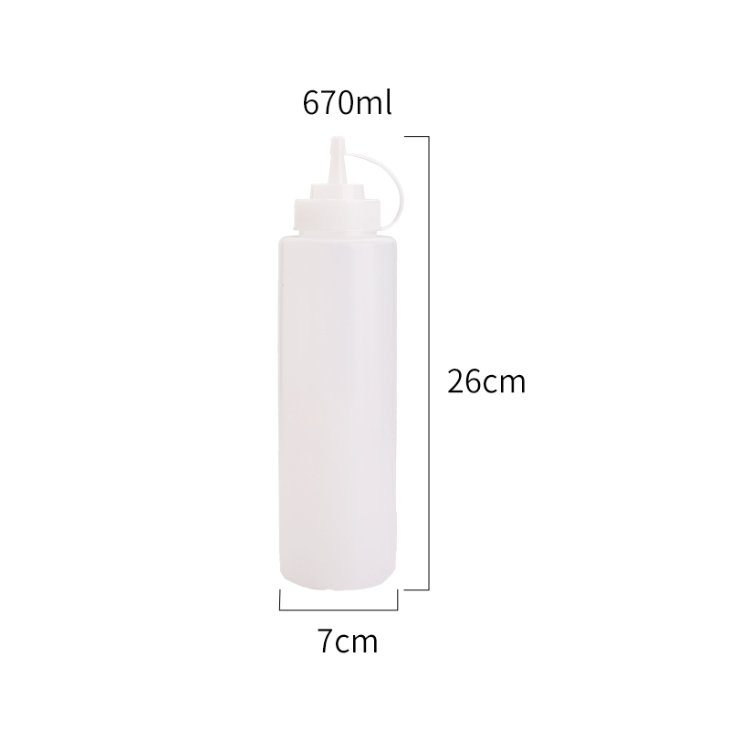 P70350 24 oz(700ml) Plastic Sauce Bottle/Dispenser (36 pc/ctn)
