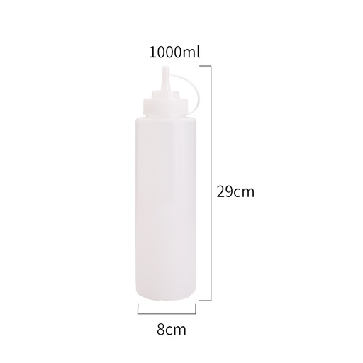 [P70351] P70351 36 oz(1000ml) Plastic Sauce Bottle/Dispenser (36 pc/ctn)