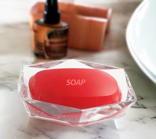 [P73012] 15cm PP Prism Soap Dish (24 pc/ctn)