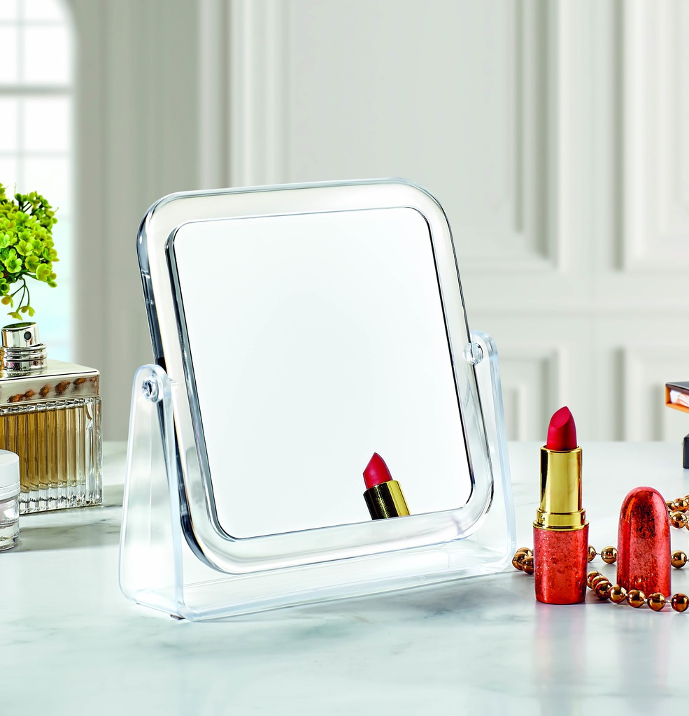 12.5cm Square Makeup Mirror (8 pc/ctn)