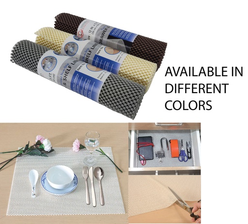 [BT021] 5' x 12" x 1/10" (150cmx30cmx0.26cm) PVC Anti-Slip Mat,Mixed Color (24 roll/ctn)