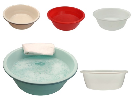 [P70207] P70207 40 Liter(23.5x8", 59.3x19.7cm) Plastic Basin, assorted color (24 pc/ctn)