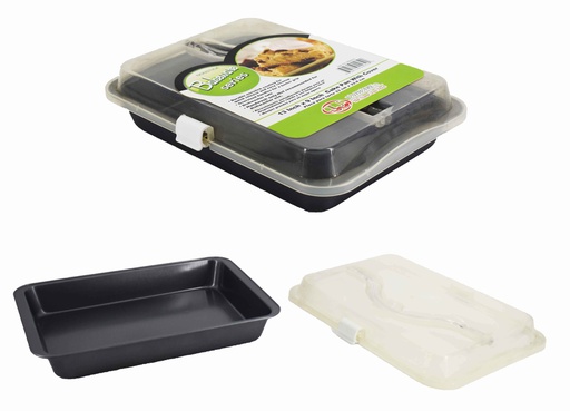 [BN4405] 13"x9" Non-Stick Baking Cake Pan with Cover (6 pcs/ctn)