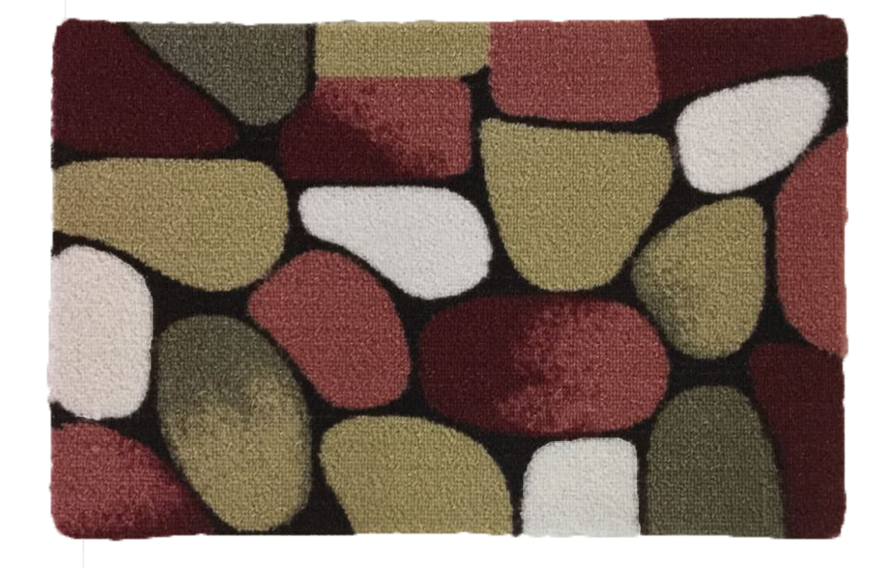18.9"x31" Pebble Pattern Door Mat, Mixed Colors (24 pcs/ctn)