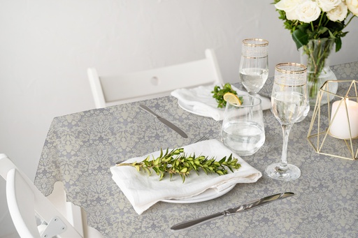 [TC610602] TC610602 6ga 54" Table Cloth,PVC Clear lace Printing (50 Yard/Roll)