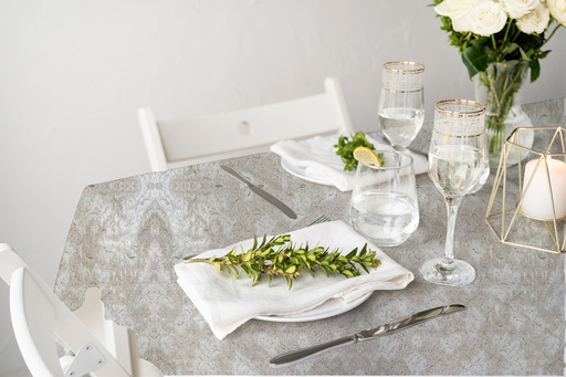 [TC620102] TC620102 300gsm 52" NT PVC Lace Table Cloth (24 Yard/Roll)