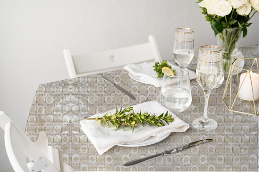 [TC620103] TC620103 300gsm 52" NT PVC Lace Table Cloth (24 Yard/Roll)