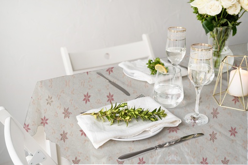 [TC620105] TC620105 300gsm 52" NT PVC Lace Table Cloth (24 Yard/Roll)