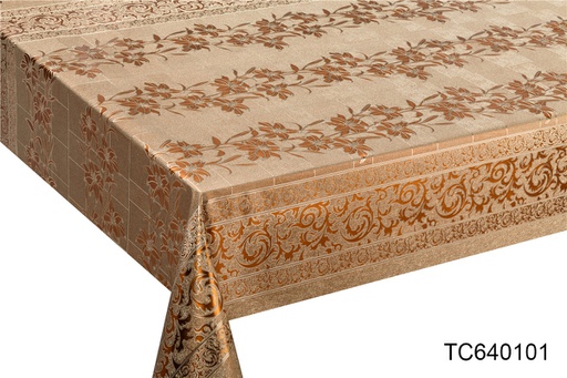 [TC640101] TC640101 300gsm 54" PVC Metallic Embossed  Tablecloth (40 Yard/Roll)