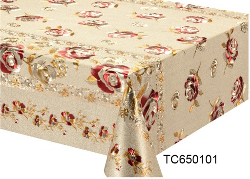 [TC650101] TC650101 300gsm 54" Metallic Embossed PrintingTablecloth(40 Yard/Roll)