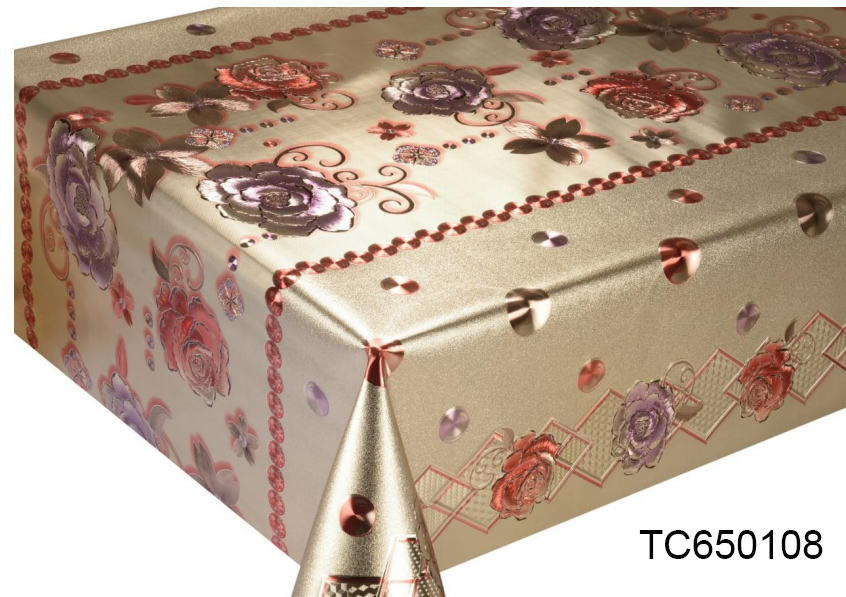 TC650108 300gsm 54" Metallic Embossed PrintingTablecloth(40 Yard/Roll)