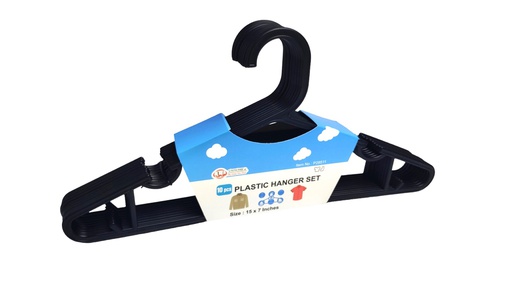 [P28511] P28511 10 pc Plastic Hanger Set (12 set/ctn)