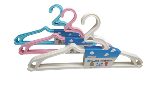 [P28512] P28512 6 pc Plastic Hanger Set (12 set/ctn)