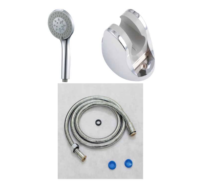 3.9&quot; Shower Head with Stainless Steel 1.5m Hose (12 pcs/ctn)