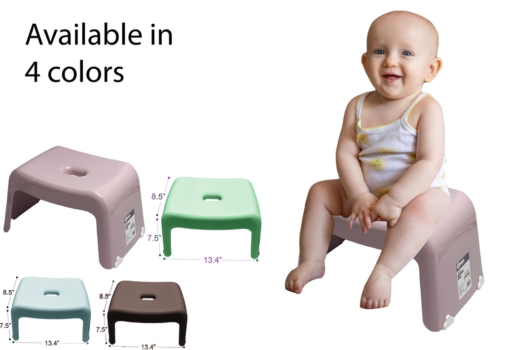 7.5" Plastic Stool, Assorted Color (10 pc/ctn)