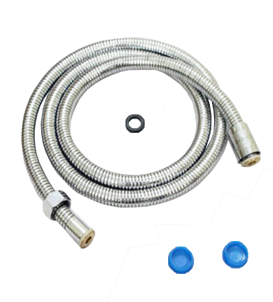 60" S.S. Shower Hose w Brass Insert and Nut (12 pcs/ctn)