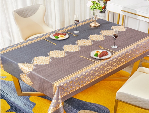 [TC670203] 300gsm 54" PVC Metallic Embossed  Tablecloth (40 Yard/Roll)