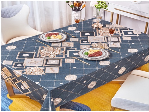 [TC670205] 300gsm 54" PVC Metallic Embossed  Tablecloth (40 Yard/Roll)