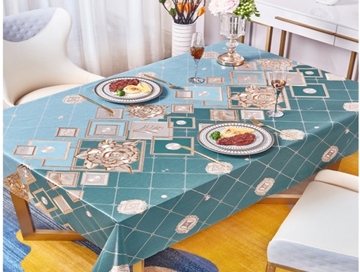 [TC670206] 300gsm 54" PVC Metallic Embossed  Tablecloth (40 Yard/Roll)