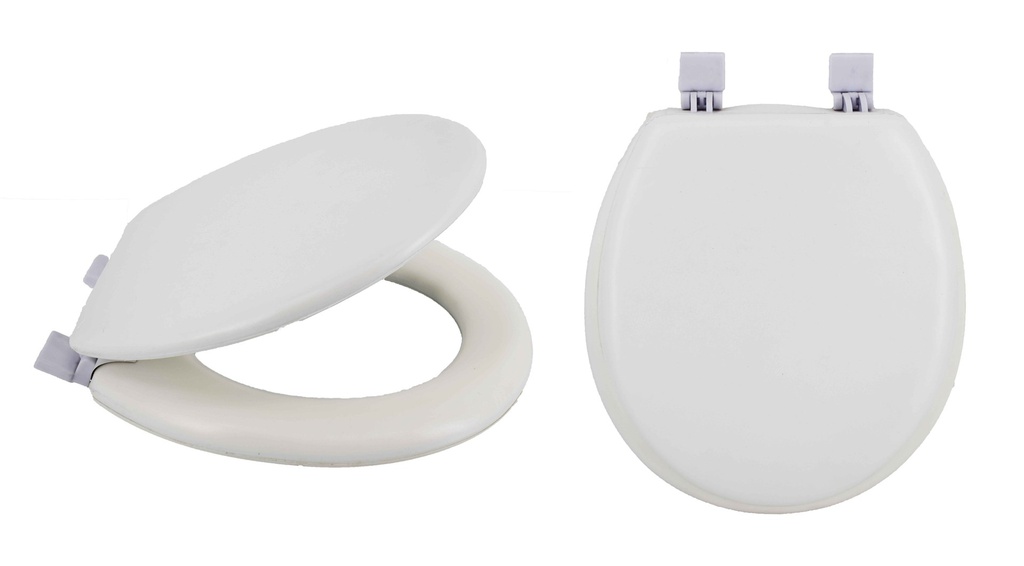 17" Soft White Toilet Seat (6 pcs/ctn)