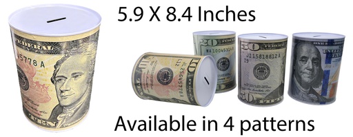 [HT10105] 15 x 21.5cm Kids Money Bank, mixed pattern (24 pc/ctn)